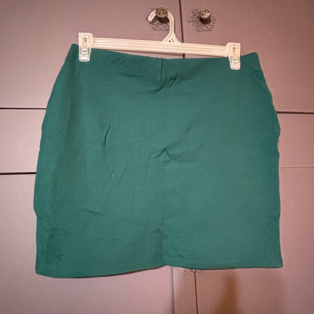 Bodycon Dark Green Mini Skirt size 1X